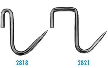 Stainless Steel Rail and Bar Hooks Stainless Steel Rail and Bar Hooks