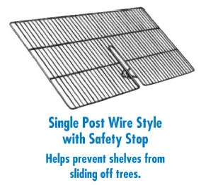 Single Post Wire Style With Safety Stop Single Post Wire Style With Safety Stop